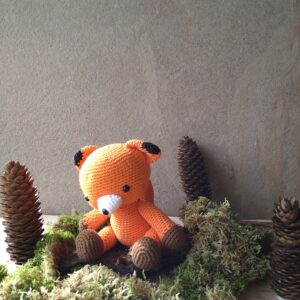 peluche renard au crochet