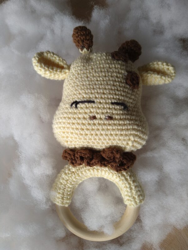 anneau dentition girafe mylene micoton haute savoie fait main cordon crochet