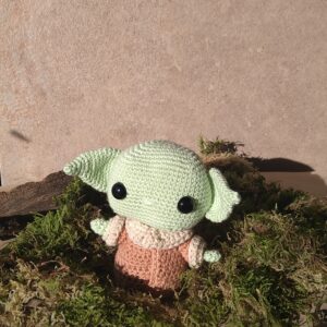 Peluche Grogu au crochet