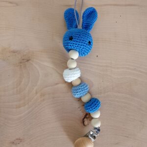 Attache Tétine Lapin au Crochet – Douceur et Charme