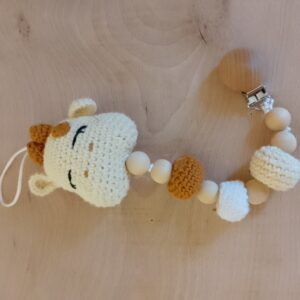 Attache Tétine Girafe au Crochet – Adorable et Pratique