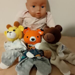 Doudous Ours, Girafe et Renard – Compagnons Doux, Sécurisés et Pleins de Tendresse