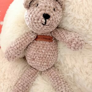 Doudou Ours Gui-Mauve