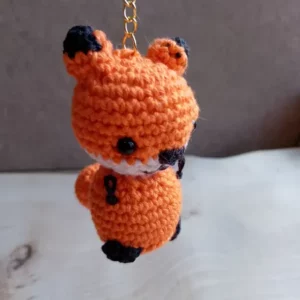 porte clé renard crochet