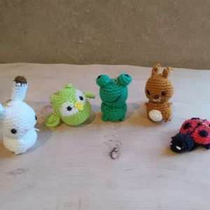 Porte-clés Animaux du Jardin – Adorables compagnons faits main au crochet